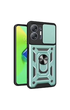 Newface - 553 - İnfinix Hot 30 5g Kılıf Pars Lens Yüzüklü Silikon - Csmo-tex - - Yeşil Newface - 553 - İnfinix Hot 30 5g Kılıf Pars Lens Yüzüklü Silikon - Csmo-tex - - Yeşil