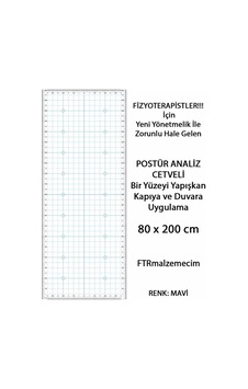 Postür Analiz Cetveli Mavi Postür Analiz Cetveli Mavi