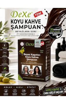 Dexe Beyaz Kapatıcı Koyu Kahverengi Saç Boyama Şampuanı 10'lu Saşe - 10 Paket 25 Ml Dexe Beyaz Kapatıcı Koyu Kahverengi Saç Boyama Şampuanı 10'lu Saşe - 10 Paket 25 Ml