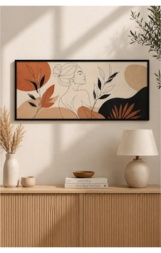 Modern Boho Line Art Soyut Kadın Figürlü Ahşap Tablo 25x60 Cm Siyah Çerçeveli Uv Baskı Duvar Dekoru Modern Boho Line Art Soyut Kadın Figürlü Ahşap Tablo 25x60 Cm Siyah Çerçeveli Uv Baskı Duvar Dekoru