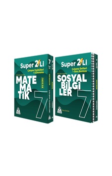 Örnek Akademi 7.sınıf Süper İkili Matematik Ve Sosyal Bilgiler Seti 2 Kitap Örnek Akademi 7.sınıf Süper İkili Matematik Ve Sosyal Bilgiler Seti 2 Kitap