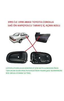 Efsane Kasa Toyota Corolla Sağ Ön Kapı İç Açma Kolu 1993-1998