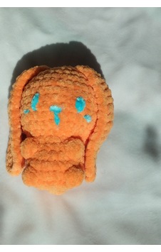 Pofuduk Tavşan Amigurumi Örgü Açık Turuncu Pofuduk Tavşan Amigurumi Örgü Açık Turuncu