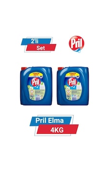 Pril Elma Kokulu Sıvı Bulaşık Deterjanı 2 x 4 KG Pril Elma Kokulu Sıvı Bulaşık Deterjanı 2 x 4 KG