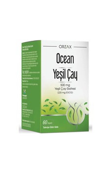 Orzax Ocean Tea 500 Mg 60 Kapsül Sku: Smg8690010396198 Açık Bej