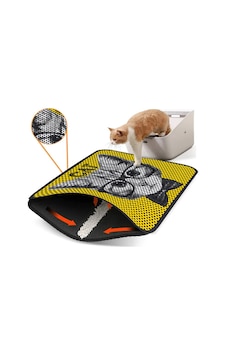Renkli Desenli Elekli Kedi Tuvalet Önü Paspası 45 X 60 Cm Küçük Sarı - 834019626 Renkli Desenli Elekli Kedi Tuvalet Önü Paspası 45 X 60 Cm Küçük Sarı - 834019626