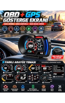 Hyundai Staria 2021-2026 Uyumludur Obd2 Gps Hız Devir Gösterge Ekranı