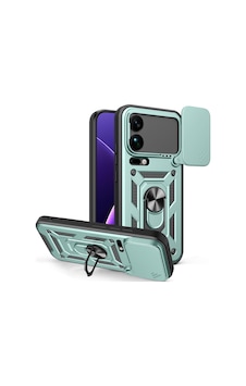 Xiaomi 17 Pro Max İle Uyumlu Kılıf Magnetik Standlı Kamera Korumalı Sürgülü Kapak Yeşil Xiaomi 17 Pro Max İle Uyumlu Kılıf Magnetik Standlı Kamera Korumalı Sürgülü Kapak Yeşil