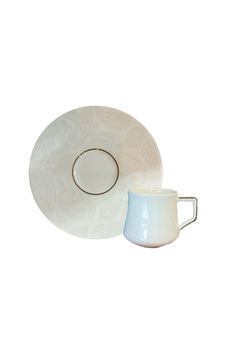 Evalıza Paısley Gold Rım Çay Fincanı 12lı