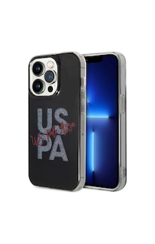 Apple iPhone Uyumlu 15 Pro Max Kılıf U.s. Polo Assn.  Lisanslı Simli Parlak Alfabe Tasarım Kapak