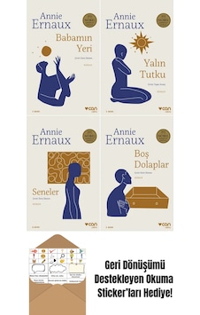 Annie Ernaux 4 Kitap Set + Okuma Sticker'ları Annie Ernaux 4 Kitap Set + Okuma Sticker'ları