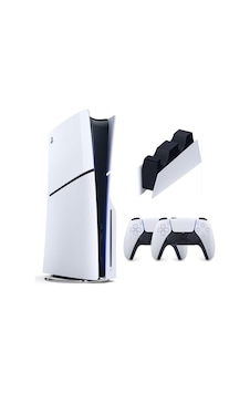Sony Playstation 5 Slim CD'li Edition + 2 Dualsense Kol + Şarj İstasyonu Oyun Konsolu (İthalatçı Garantili) Sony Playstation 5 Slim CD'li Edition + 2 Dualsense Kol + Şarj İstasyonu Oyun Konsolu (İthalatçı Garantili)