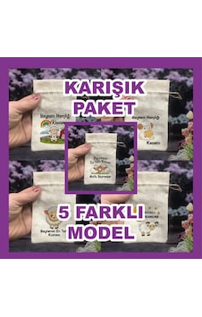 Bayram Harçlık Kesesi - Karışık Set 5 Adet Kurban Bayramı 1-12 Yaş