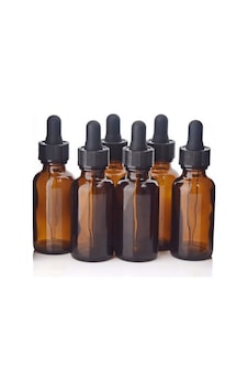 Güvenç Ambalaj Cam Şişe Damlalıklı Kahverengi 6 x 30 ML