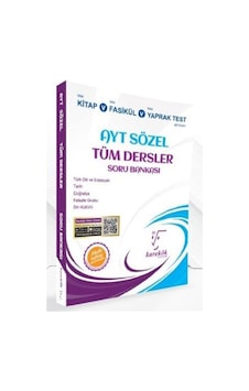 Karekök Yayınları Ayt Sözel Tüm Dersler Soru Bankası Karekök Yayınları Ayt Sözel Tüm Dersler Soru Bankası