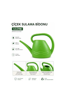 Bahçe Ve Çiçek Sulama Bidonu 1.5 Lt Küçük Bahçe Ve Alanlar İçin