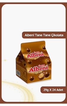 Albeni Tane Tane - Sütlü Çikolatalı Kaplı Karamel Ve Bisküvi - 29 Gram - 24 Adet Albeni Tane Tane - Sütlü Çikolatalı Kaplı Karamel Ve Bisküvi - 29 Gram - 24 Adet