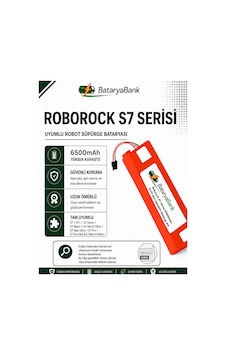 Bataryabank Roborock S7 Serisi Uyumlu Robot Süpürge Bataryası 14.4v 6500mah Li-ion S7 / S7+ / S7 Plus / S7 Sonic / S7 Maxv / S7 Maxv Ultra / S7 Max Ultra / S7 Pro / S7 Pro Ultra Bataryabank Roborock S7 Serisi Uyumlu Robot Süpürge Bataryası 14.4v 6500mah Li-ion S7 / S7+ / S7 Plus / S7 Sonic / S7 Maxv / S7 Maxv Ultra / S7 Max Ultra / S7 Pro / S7 Pro Ultra