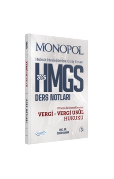 Hmgs Vergi Hukuku Vergi Usul Hukuku Ders Notları 3. Baskı Monopol Yayınları Hmgs Vergi Hukuku Vergi Usul Hukuku Ders Notları 3. Baskı Monopol Yayınları