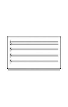 Akyazı 120X140 Müzik Çizgili Laminat Yazı Tahtası Akyazı 120X140 Müzik Çizgili Laminat Yazı Tahtası