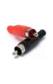 Rca Erkek Tos Jak Fiş Plastik Rca Şase 1 Siyah 1 Kırmızı Rca Erkek Tos Jak Fiş Plastik Rca Şase 1 Siyah 1 Kırmızı