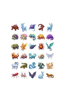 30 Adet Fantastik Element Canlısı Sticker Seti - Laptop, Defter, Telefon 30 Adet Fantastik Element Canlısı Sticker Seti - Laptop, Defter, Telefon