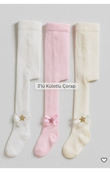 Esila Kids Çocuk Külotlu Çorap Baklava Desen Çiçek Fiyonk Çok Renkli Esila Kids Çocuk Külotlu Çorap Baklava Desen Çiçek Fiyonk Çok Renkli