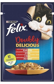 Purina Felix Çifte Lezzet Sığır Etli ve Tavuklu Konserve Kedi Maması 85 G Purina Felix Çifte Lezzet Sığır Etli ve Tavuklu Konserve Kedi Maması 85 G