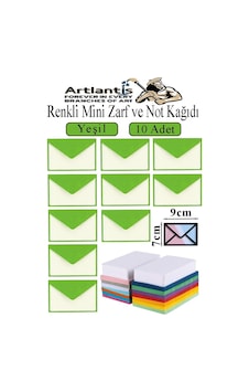 Renkli Mini Zarf 7x9 Cm Not Kağıtlı 10 Adet Küçük Renkli Zarf Mektup Oyun Zarfı Doğum Günü Dilekleri Zarfı Canlı Renkler Yeşil Renkli Mini Zarf 7x9 Cm Not Kağıtlı 10 Adet Küçük Renkli Zarf Mektup Oyun Zarfı Doğum Günü Dilekleri Zarfı Canlı Renkler Yeşil