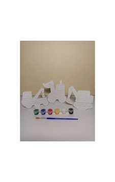 İş Makinaları Boyama Etkinliği 3 Adet 9-12 Cm 6 Lı Boya Ve Fırça Dahildir Plastiktir İş Makinaları Boyama Etkinliği 3 Adet 9-12 Cm 6 Lı Boya Ve Fırça Dahildir Plastiktir