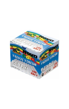 Nova Color NC-4112 Tozsuz Tebeşir 100'lü Beyaz Nova Color NC-4112 Tozsuz Tebeşir 100'lü Beyaz
