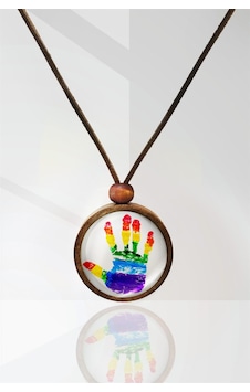 Lgbt Ahşap Kolye N11.28519 Beyaz Lgbt Ahşap Kolye N11.28519 Beyaz