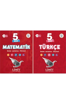 Limit 2025 5. Sınıf Matematik + Türkçe Konu Anlatım Seti 2 Kitap Güncel Müfredat Limit 2025 5. Sınıf Matematik + Türkçe Konu Anlatım Seti 2 Kitap Güncel Müfredat