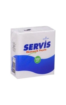 Servis Beyaz Kağıt Peçete 100'lü x 10 Adet Servis Beyaz Kağıt Peçete 100'lü x 10 Adet