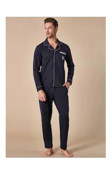 Feyza 5131 Uzun Kol Erkek Pijama Takımı Lacivert