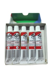 Turcan 12ml Yağlı Boya Kırmızı 12'li