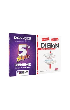 Yediiklim 2025 Dgs Tamamı Çözümlü Süper 5 Li Deneme Ve Akm Dil Bilgisi Soru Bankası Seti 2 Kitap Yediiklim 2025 Dgs Tamamı Çözümlü Süper 5 Li Deneme Ve Akm Dil Bilgisi Soru Bankası Seti 2 Kitap