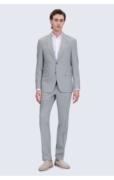Hatemoğlu Yeşil Comfort Fit Mono Yaka Klasik Takım Elbise Hatemoğlu Yeşil Comfort Fit Mono Yaka Klasik Takım Elbise
