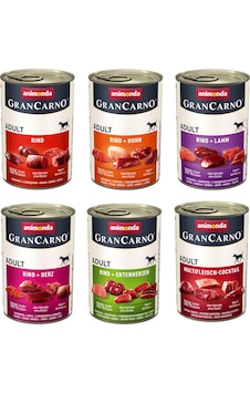 Animonda Gran Carno 6 Çeşit Karma Köpek Konserve 400 G X 6 Adet Animonda Gran Carno 6 Çeşit Karma Köpek Konserve 400 G X 6 Adet