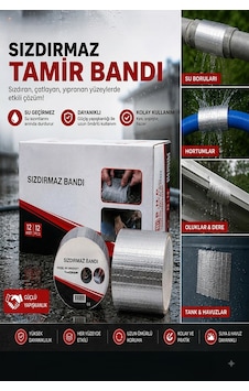 Sızdırmazlık Sakız Bant 96 Mm X 2 Metre Su Geçirmez Tamir Ve İzolasyon Bandı Sızdırmazlık Sakız Bant 96 Mm X 2 Metre Su Geçirmez Tamir Ve İzolasyon Bandı