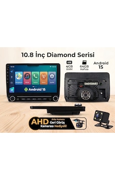 10.8 İnç Diamond Serisi Android Oto Teyp - 4gb Ram / 64gb - Geri Görüş Kamerası -black- 10.1" 10.8 İnç Diamond Serisi Android Oto Teyp - 4gb Ram / 64gb - Geri Görüş Kamerası -black- 10.1"
