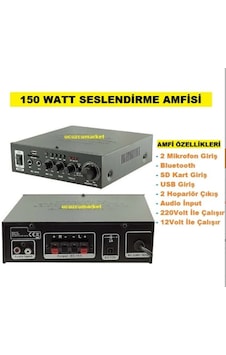 Amfi 150 Watt Seslendirme Amfisi