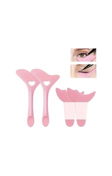 4'lü Göz Makyajı Yardımcı Seti Eyeliner & Kaş Şablon Aparatı Çok Fonksiyonlu Göz Makyajı Aracı 4'lü Göz Makyajı Yardımcı Seti Eyeliner & Kaş Şablon Aparatı Çok Fonksiyonlu Göz Makyajı Aracı