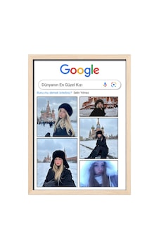 Google Arama Konseptli Kişiye Özel Poster Dünyanın En Güzel Kızı Tasarımı Çerçeveli Poster Tablo Ahşap 01 Google Arama Konseptli Kişiye Özel Poster Dünyanın En Güzel Kızı Tasarımı Çerçeveli Poster Tablo Ahşap 01