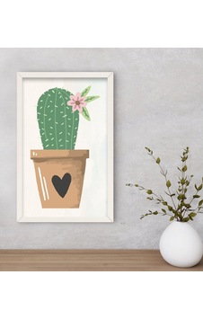 Bk Gift Kaktüs Tasarımlı Dekoratif Ahşap Beyaz Çerçeveli Tablo-9 (551142633) Bk Gift Kaktüs Tasarımlı Dekoratif Ahşap Beyaz Çerçeveli Tablo-9 (551142633)