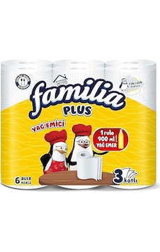 Familia Plus Yağ Emici 6'lı Havlu