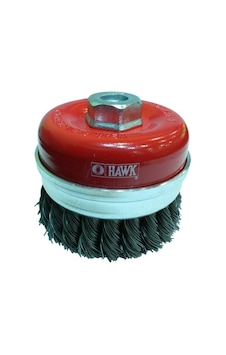 Hawk Ha10125 125mm Gri Burma Telli M14 Vidalı Çanak Fırça Hawk Ha10125 125mm Gri Burma Telli M14 Vidalı Çanak Fırça