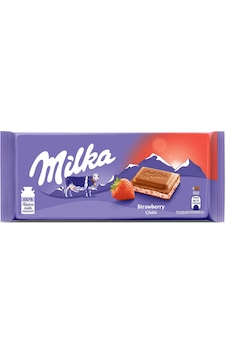 Milka Çilekli Yoğurtlu Tablet Çikolata 100 G Milka Çilekli Yoğurtlu Tablet Çikolata 100 G