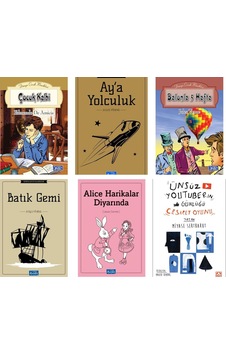 Ünsüz Youtuberın Günlüğü Cesaret Oyunu Ortaokul 6 Kitap Set Ünsüz Youtuberın Günlüğü Cesaret Oyunu Ortaokul 6 Kitap Set