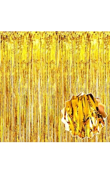 Altın Gold Renk Ekstra Metalize Parlak Saçaklı Arka Fon Perde İthal A Kalite 1x2 Metre Çok Renkli Altın Gold Renk Ekstra Metalize Parlak Saçaklı Arka Fon Perde İthal A Kalite 1x2 Metre Çok Renkli
